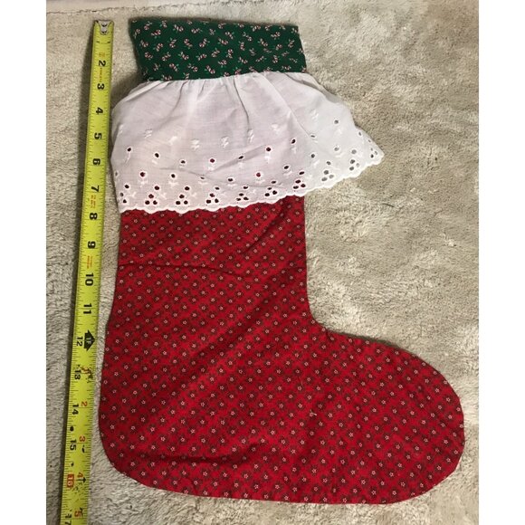 Set Of 4 Handmade Felt & Fabric Christmas Stockings With Decorative Appliqués - Picture 6 of 9